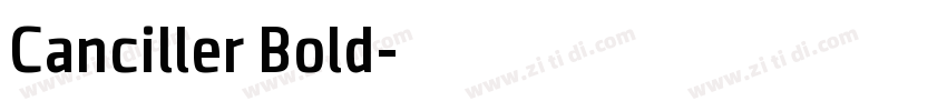 Canciller Bold字体转换